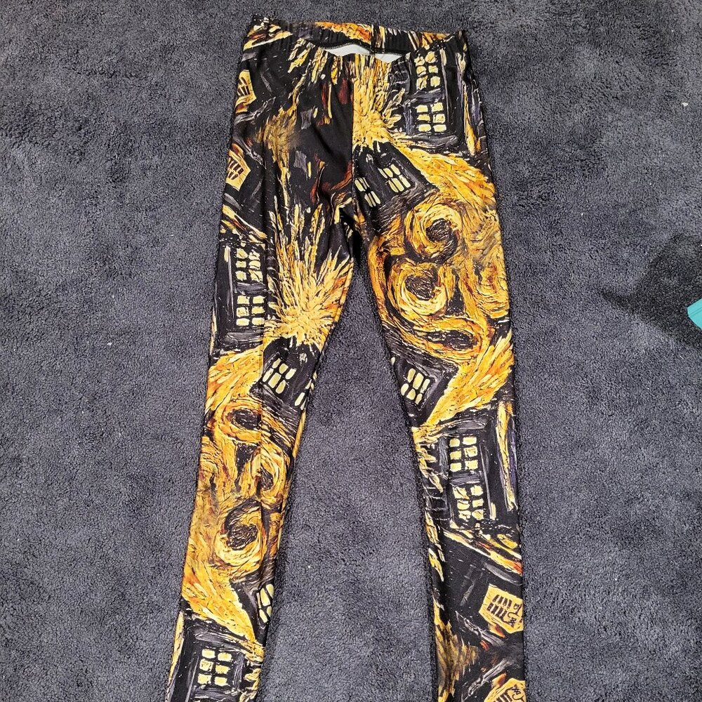 Doctor Who Exploding Tardis Leggings, Small